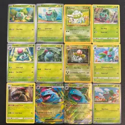 12 Bulbasaur ivysaur Venusaur Pokemon TCG Collection Rare Ex cosmo Holo 😍🐢🌺 - Image 1