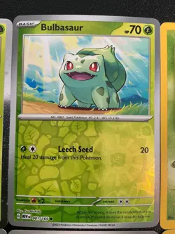 12 Bulbasaur ivysaur Venusaur Pokemon TCG Collection Rare Ex cosmo Holo 😍🐢🌺 - Image 3