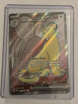 Pokemon TCG Team Rockets Persian EX Full Art 219/182 Destined Rivals Ultra Rare - Image 1