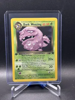 2000 Team Rocket Dark Weezing (31) 1ST EDITION RARE #31/82 NON HOLO - Image 1