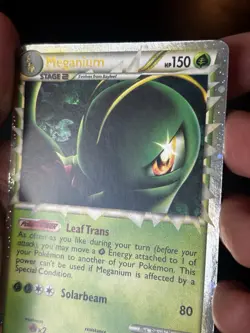 Pokemon TCG Meganium Prime HeartGold SoulSilver Holo Card 109/123 - Image 2