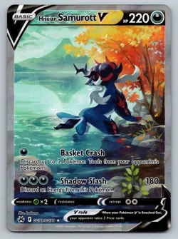Pokemon TCG - Hisuian Samurott V GG51/GG70 - Crown Zenith - Galarian Gallery - Image 1