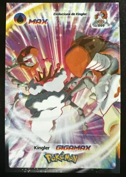 GIGAMAX KINGLER - POKEMON CARD DATABASE 2 JOHTO CCG FOIL - Image 1
