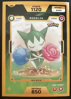 ROSELIA - POKEMON MASTER JOURNEY ELEMENTOS CCG - Image 1