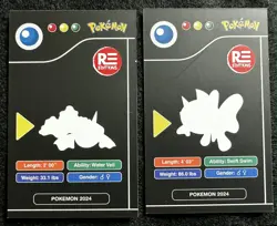GOLDEEN X SEAKING EVOLUTION - POKEMON KANTO CCG POKEDEX BLACK RE-EDITIONS - Image 2