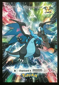 MEGA CHARIZARD X - POKEMON CARD DATABASE 2 JOHTO CCG FOIL - Image 1