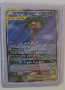 Rowlet & Alolan Exeggutor GX 215/236 - Pokemon Unified Minds Alternate Full Art - Image 1