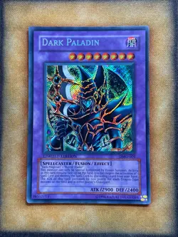 Yugioh Dark Paladin DMG-001 Secret Rare Limited Edition Promo LP - Image 1