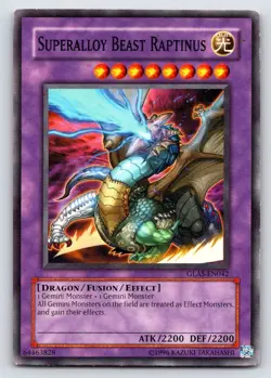 YU-GI-OH! Superalloy Beast Raptinus GLAS-EN042 - Image 1