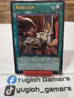Yu-Gi-Oh Rebellion MIL1 1st Edition Ultra Rare Light Played - Image 1