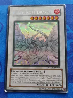 Black Rose Dragon Ghost Rare CSOC-EN039 Unlimited DAMAGED Creases See Pictures! - Image 1