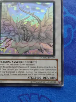 Black Rose Dragon Ghost Rare CSOC-EN039 Unlimited DAMAGED Creases See Pictures! - Image 4