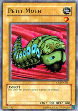 Petit Moth - DB1-EN155 - Common - Unlimited Edition - Heavily Played - Image 1