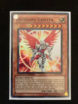YUGIOH ARCHLORD KRISTYA SUPER RARE CT08-EN010 - Image 1
