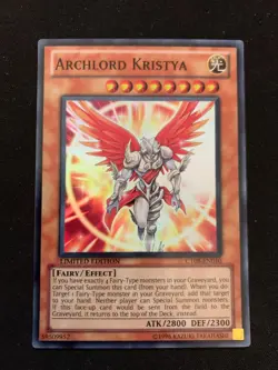 YUGIOH ARCHLORD KRISTYA SUPER RARE CT08-EN010 - Image 3