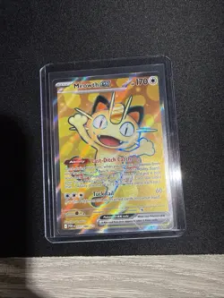 Pokemon Meowth EX 107/088 POR EN Full Art Holo Basic 170 HP English Card - Image 1