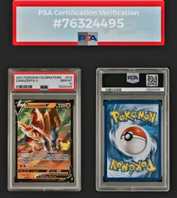 2021 ZAMAZENTA V Pokemon Celebrations #018 Full Art Holo PSA 10 GEM MINT - Image 4