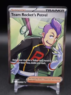 Team Rocket's Petrel 226/182 Full Art Ultra Rare Destined Rivals Pokemon TCG NM - Image 1