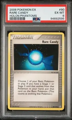 2006 POKEMON EX HOLON PHANTOMS 90/110 RARE CANDY PSA 6 - Image 1