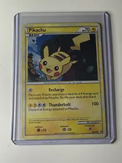 Pokemon Pikachu HGSS03 2010 Holo Promo Basic Card 70HP English - Image 1