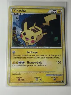 Pokemon Pikachu HGSS03 2010 Holo Promo Basic Card 70HP English - Image 2