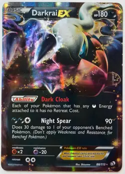 Darkrai EX 88/113 Legendary Treasures Holo Pokemon - Image 1