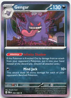 Gengar 050/088 Rare Perfect Order Pokemon Holo Near Mint - Image 1