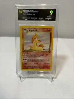 Rapidash Pokemon 1999 Jungle 1st Edition Uncommon 44/64 Mint 9 - Image 1