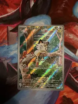 Meowth 106/094 Me02: Phantasmal Flames Holo Illustration Rare NM - Image 1