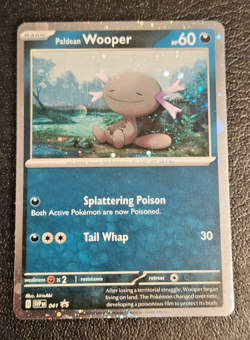 PALDEAN WOOPER Cosmo Holo Black Star Promo ( Pokemon TCG SV: Scarlet & Violet ) - Image 1