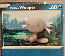 PALDEAN WOOPER Cosmo Holo Black Star Promo ( Pokemon TCG SV: Scarlet & Violet ) - Image 3