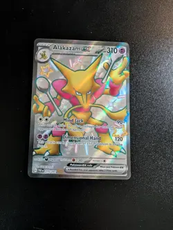 Alakazam ex 215/091 Shiny Ultra Rare Paldean Fates Pokemon Holo Near Mint - Image 1