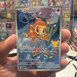 Pokemon TCG Chimchar 041P Mega Evolutions First Partner Series 1 English Mint - Image 1