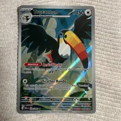 Pokemon TCG Toucannon Illustration Rare 094/084 ME05 Pitch Black PACK FRESH - Image 1