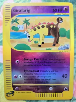 Girafarig SK Skyridge 58/144 WotC e-Reader Reverse Holo Common Pokemon Card LP - Image 1