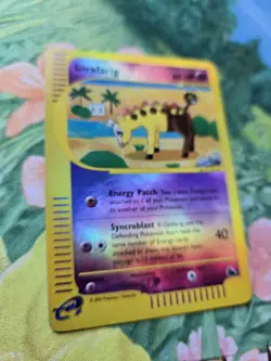 Girafarig SK Skyridge 58/144 WotC e-Reader Reverse Holo Common Pokemon Card LP - Image 3