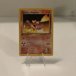 NM/ VLP Blaine's Magmar - 37/132 - 1st Edition WOTC Gym Heroes Pokemon Card - Image 1