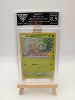 Pokemon Card Bulbasaur 1/25 Holo Mcdonalds Promo 25th Anniversary Get Graded 8.5 - Image 1