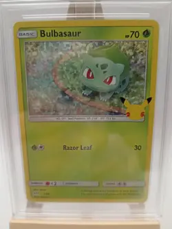 Pokemon Card Bulbasaur 1/25 Holo Mcdonalds Promo 25th Anniversary Get Graded 8.5 - Image 2