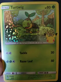 Turtwig 4/25 Holo Rare [Pokemon: McDonald's 25th Anniversary Promo] MINT - Image 1