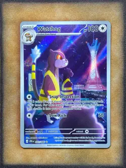 Pokemon Watchog 097/086 ME04: Chaos Rising Illustration Rare Holo NM - Image 1