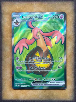 Pokemon Gourgeist ex 102/086 ME04: Chaos Rising Full Art Ultra Rare Holo NM - Image 1