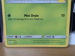 Chikorita 2/25 2021 Pokemon Card McDonald's 25th Anniversary Chikorita Holo - Image 3