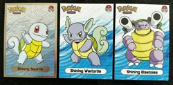 SQUIRTLE X WARTORTLE X BLASTOISE LOT - POKEMON SHINY INFINITY SILVER HOLO - Image 1