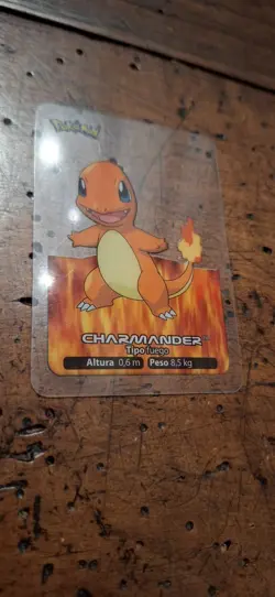 Charmander 004 Pokemon Lamincards Edibas - ESP - EXC - Image 1