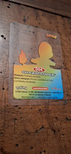 Charmander 004 Pokemon Lamincards Edibas - ESP - EXC - Image 2