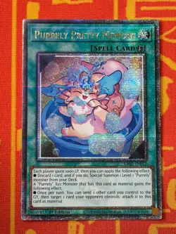 YUGIOH PURRELY PRETTY MEMORY QUARTER CENTURY SECRET RARE 1ST NM RA02-EN072 - Image 1