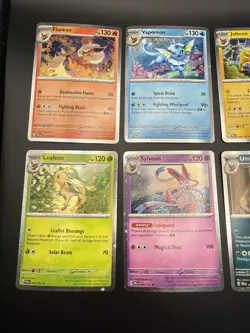 Pokemon Prismatic Evolutions Costco Mini Tin Cosmos Promo Cards Set of 8 - NM - Image 2