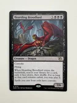 Hoarding Broodlord MTG Magic the Gathering Card NM Near Mint MOM - Image 1