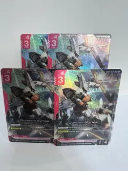 4x Gundam Card Game Phantom Aria Gundam Kyrios GD04-034 Legend Rare LR NM - Image 1